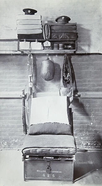 Private's bed and kit, c1907 Album 30a, Grenadiers1203