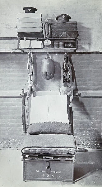 Private's bed and kit, Wellington B'ks c1907 Album 30aGrenadiers1204