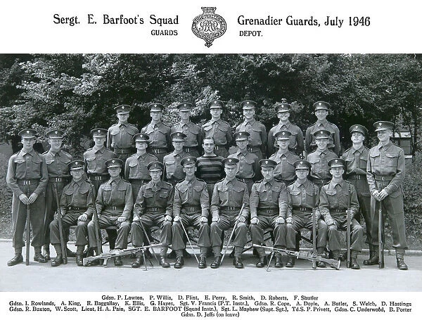 sgt barfoots squad july 1946 lawton willis
