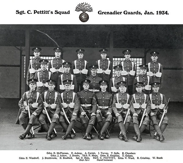 sgt c pettitt's squad january 1934 mcpherson