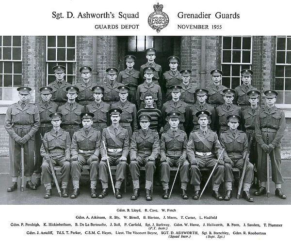 sgt d ashworth's squad november 1955 lloyd
