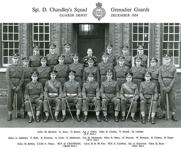 sgt d chanley& x2019 s squad december 1954 bromley