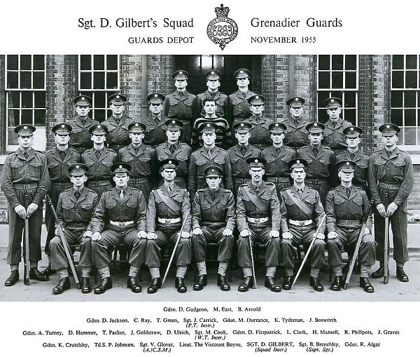 sgt d gilbert's squad november 1955 gudgeon