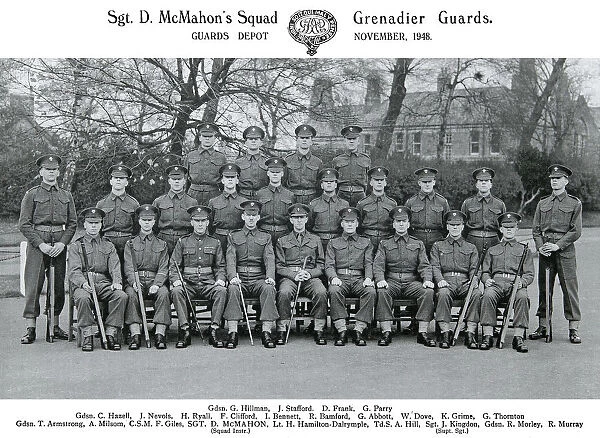 sgt d mcmahons squad november 1948 hillman