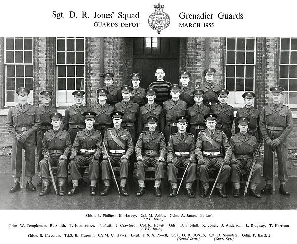 sgt d r jones& x2019 squad march 1955 phillips