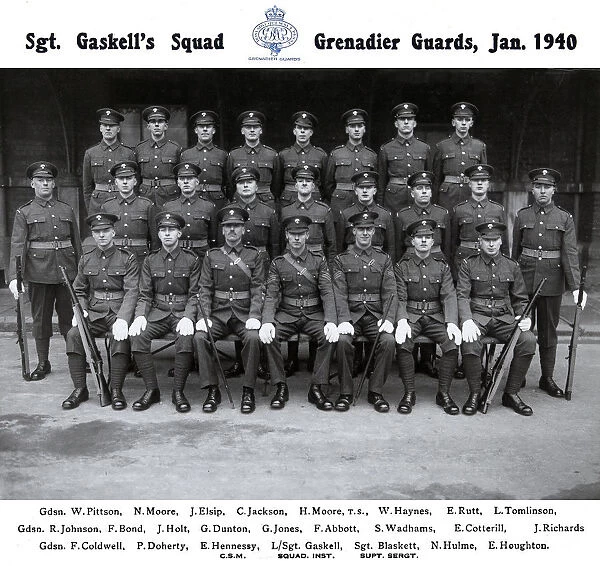 sgt gaskell's squad january 1940 pittson