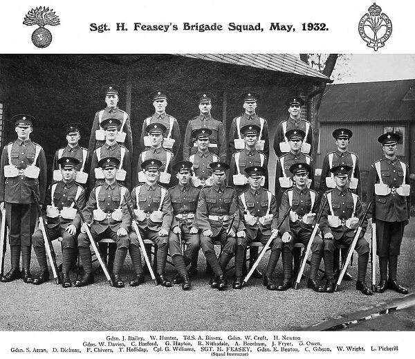 sgt h feasey& x2019 s squad may 1932 caterham