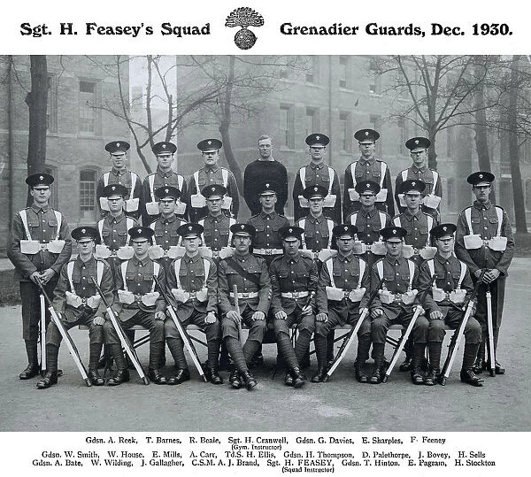 sgt h feaseys squad december 1930