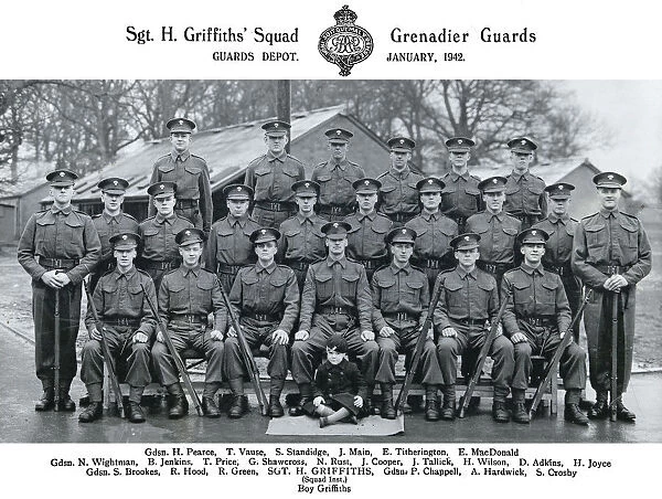 sgt h griffiths& x2019 squad january 1942 pearce
