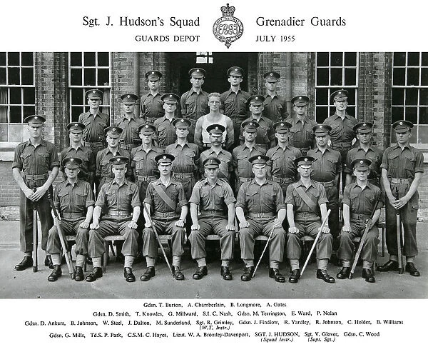 sgt hudson's squad july 1955 burton chamerlain