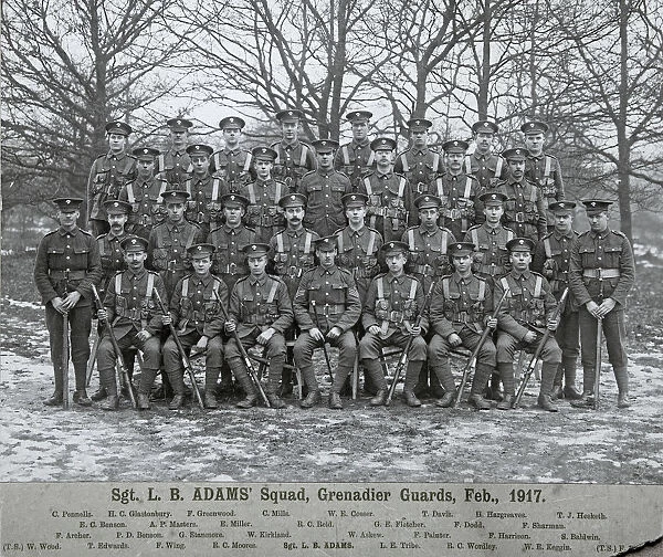sgt l b adams squad february 1917