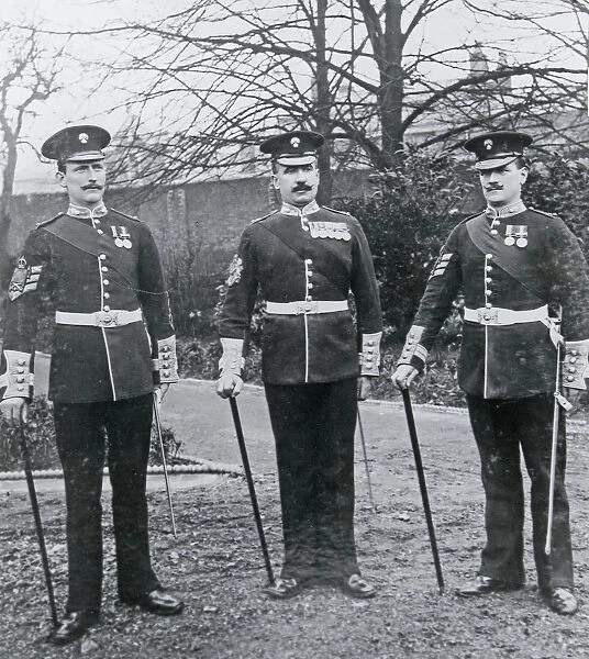 Sgt Major and Drill Sgts 1st Battalion Windsor 1908