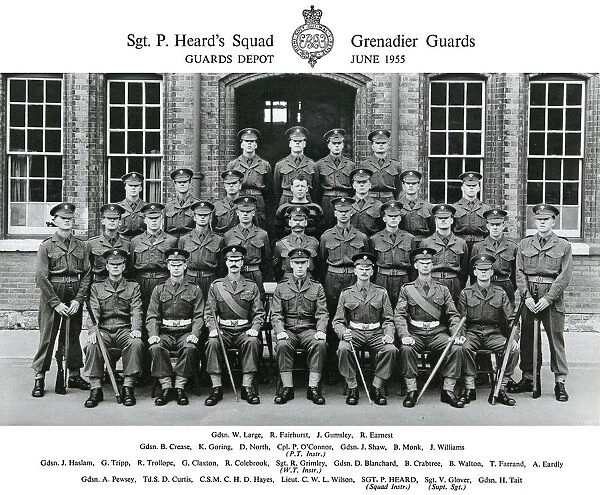 sgt p heard& x2019 s squad june 1955 large fairhurst