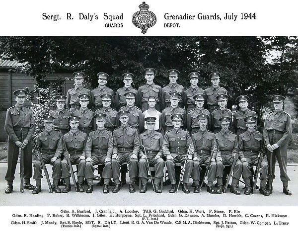 sgt r daly's squad july 1944 burford cranfield