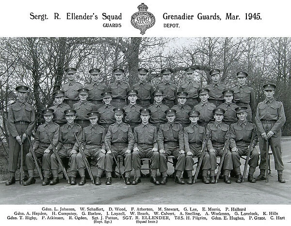 sgt r ellender's squad march 1945 johnson