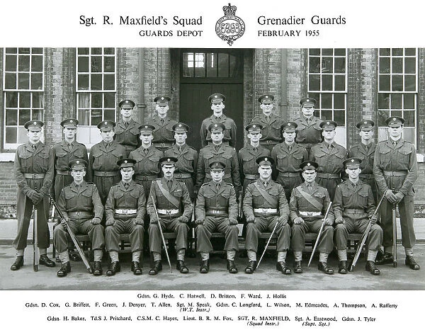 sgt r maxfield's squad february 1955 hyde