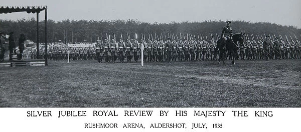 silver jubillee royal review. hm the king rushmoor arena