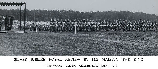 silver jubillee royal review. hm the king rushmoor arena