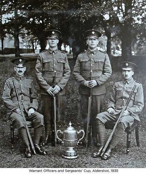 warrant officers and sergeants cup aldershot 1935
