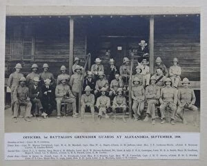 1890s Sudan Collection: 1 Bn officers Alexandria 1898