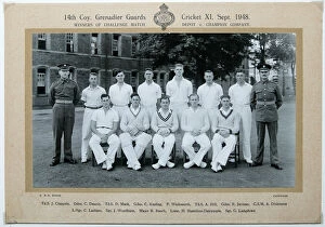 Jarman Gallery: 14th coy cricket xi 1948 td.s. claypole gdsn. c. dennis