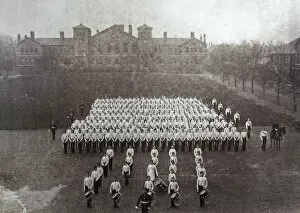 1890s Gallery: 1896 2nd battalion davies (on horseback) drum maj gates