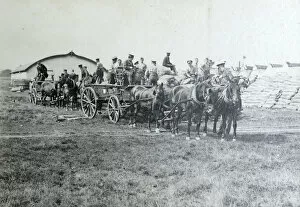 1900's UK Collection: 1910 bisley loading wagons supply camp