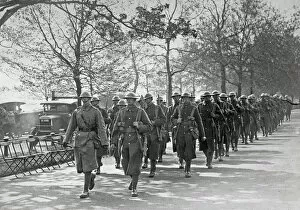 Hyde Park Gallery: 1st Battalion in Hyde Park during General Strike 1926