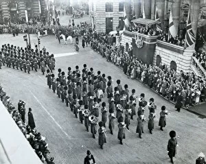 Mansion House Gallery: 1st battalion marching party lord mayors show