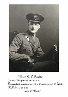 1918 Officer memorial album 4 Gallery: 2-Lieut C O Rocke