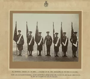 2nd Battalion 1919 Gallery: 2nd Bn Gren Gds - Carrying Colours to Cologne 1919