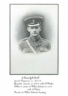 1918 Officer memorial album 1 Gallery: 3569 2nd Lieut G E Cecil