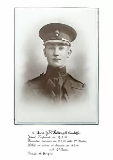 1918 Officer memorial album 1 Gallery: 3575 2nd Lieut J R Pickersgill Cunliffe