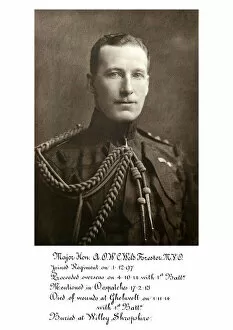 1918 Officer memorial album 1 Gallery: 3603 Maj Hon A O W C Weld Forester MVO