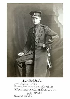 1918 Officer memorial album 1 Gallery: 3609 Lieut M G Stocks