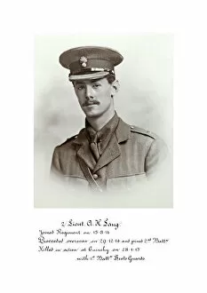1918 Officer memorial album 1 Gallery: 3629 Lieut A H Lang