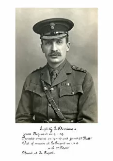 1918 Officer memorial album 2 Collection: 3671 Capt G L Derriman