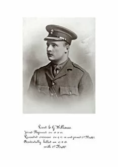 1918 Officer memorial album 2 Collection: 3675 Lieut E G Williams