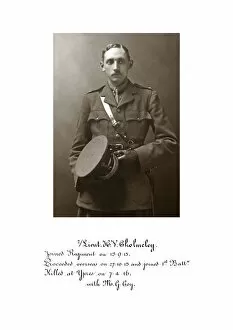 1918 Officer memorial album 2 Gallery: 3703 2nd Lieut H V Cholmeley