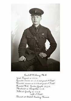 1918 Officer memorial album 2 Collection: 3717 Lieut A V L Corry MC