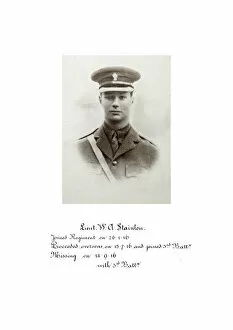 1918 Officer memorial album 2 Gallery: 3719 Lieut W A Stainton