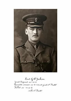 1918 Officer memorial album 2 Collection: 3721 Lieut G D Jackson
