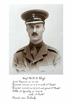 1918 Officer memorial album 2 Collection: 3723 Capt M K A Lloyd