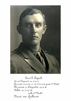 1918 Officer memorial album 2 Gallery: 3727 Lieut R Asquith
