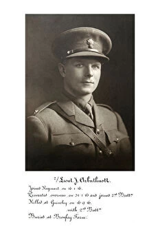 1918 Officer memorial album 2 Gallery: 3739 2nd Lieut J Arbuthnott