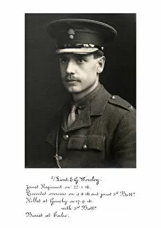 1918 Officer memorial album 2 Collection: 3745 Lieut E G Worsley