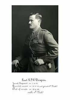 1918 Officer memorial album 2 Gallery: 3747 Lieut RFC Tompson