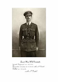 1918 Officer memorial album 2 Collection: 3751 Lieut Hon W E Tennant