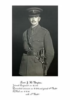 1918 Officer memorial album 3 Gallery: 3778 Lieut J H Boyton