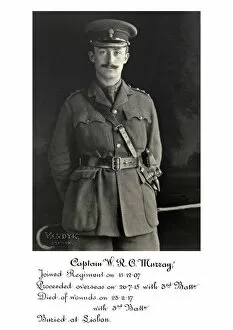 1918 Officer memorial album 3 Gallery: 3782 Capt W R C Murray